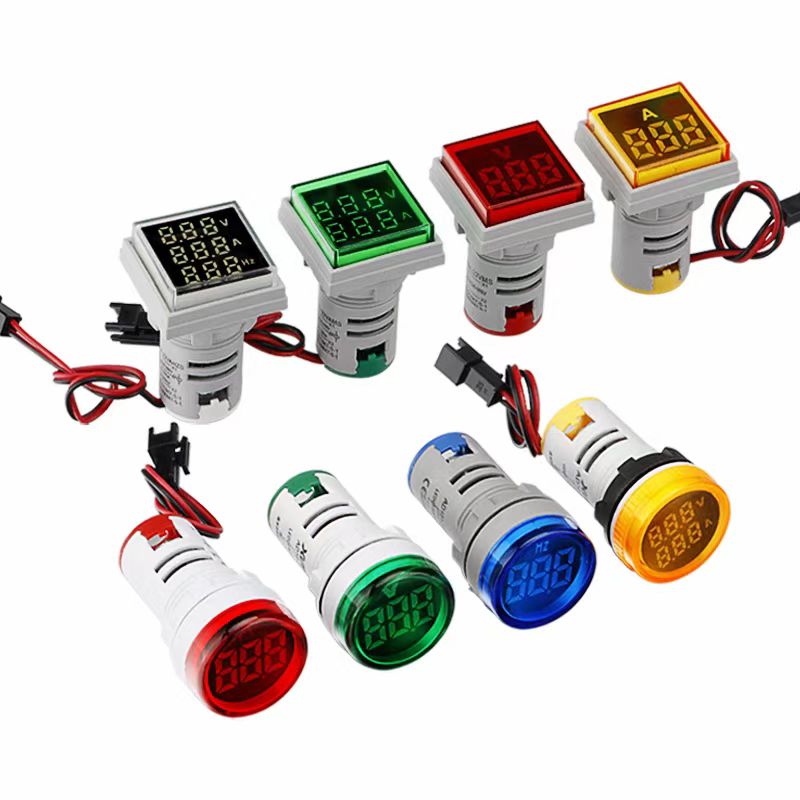 22mm mini Volmeteter / Ammeter / Hertz méter Ledisan Dipiceun