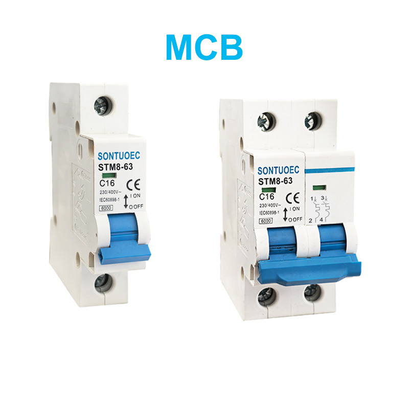 Stm8-63 Freating Carkuit Ainies 6kka 1P 3P 3P 4P 16A 230 / 400V